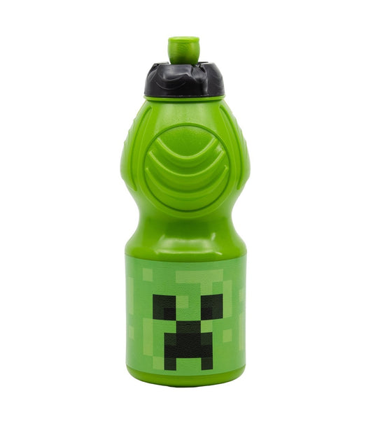 Minecraft Kindertrinkflasche 400 ml mit Tropfschutz Deckel