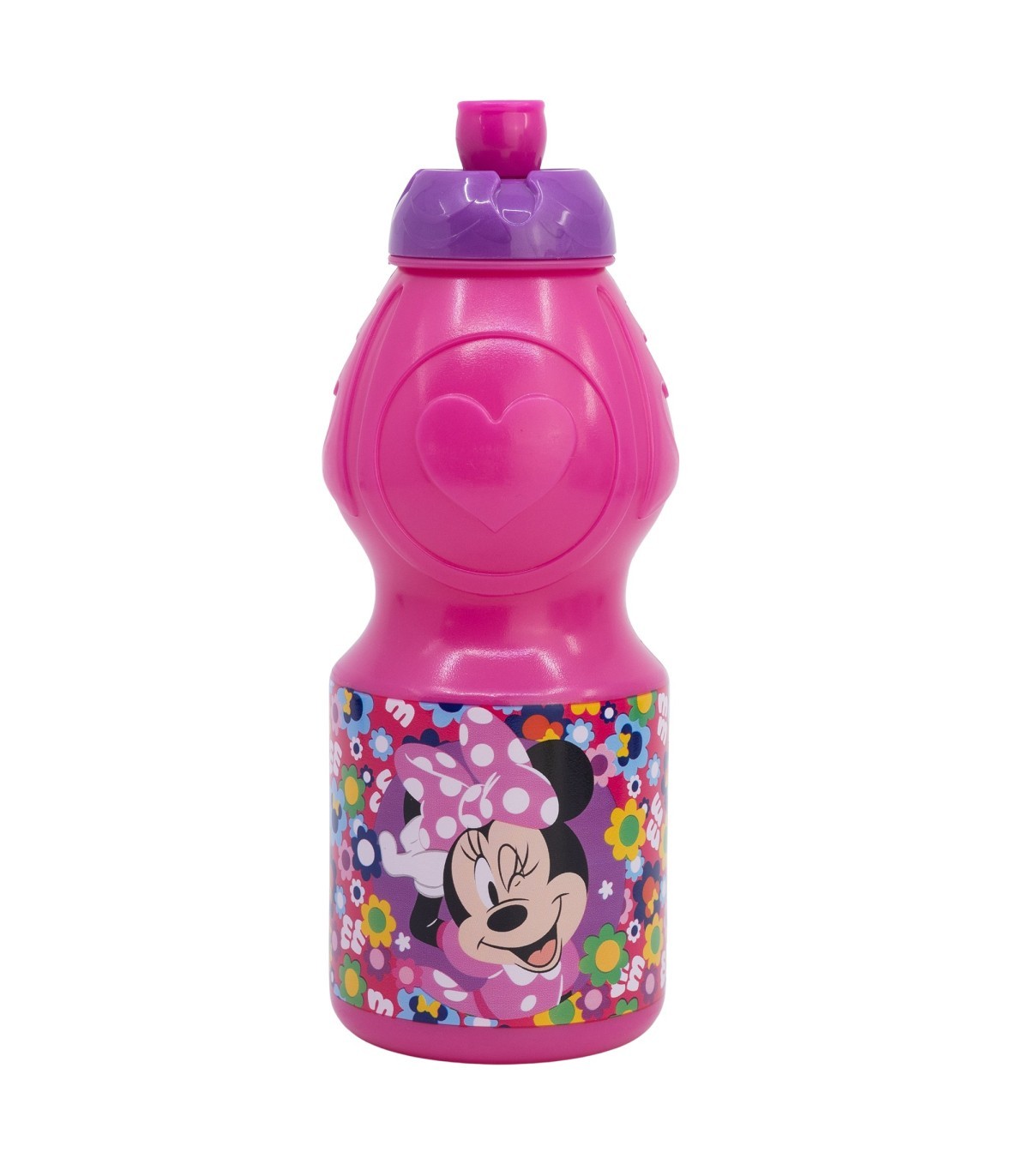 Disney Minnie Mouse Kindertrinkflasche 400 ml mit Tropfschutz Deckel