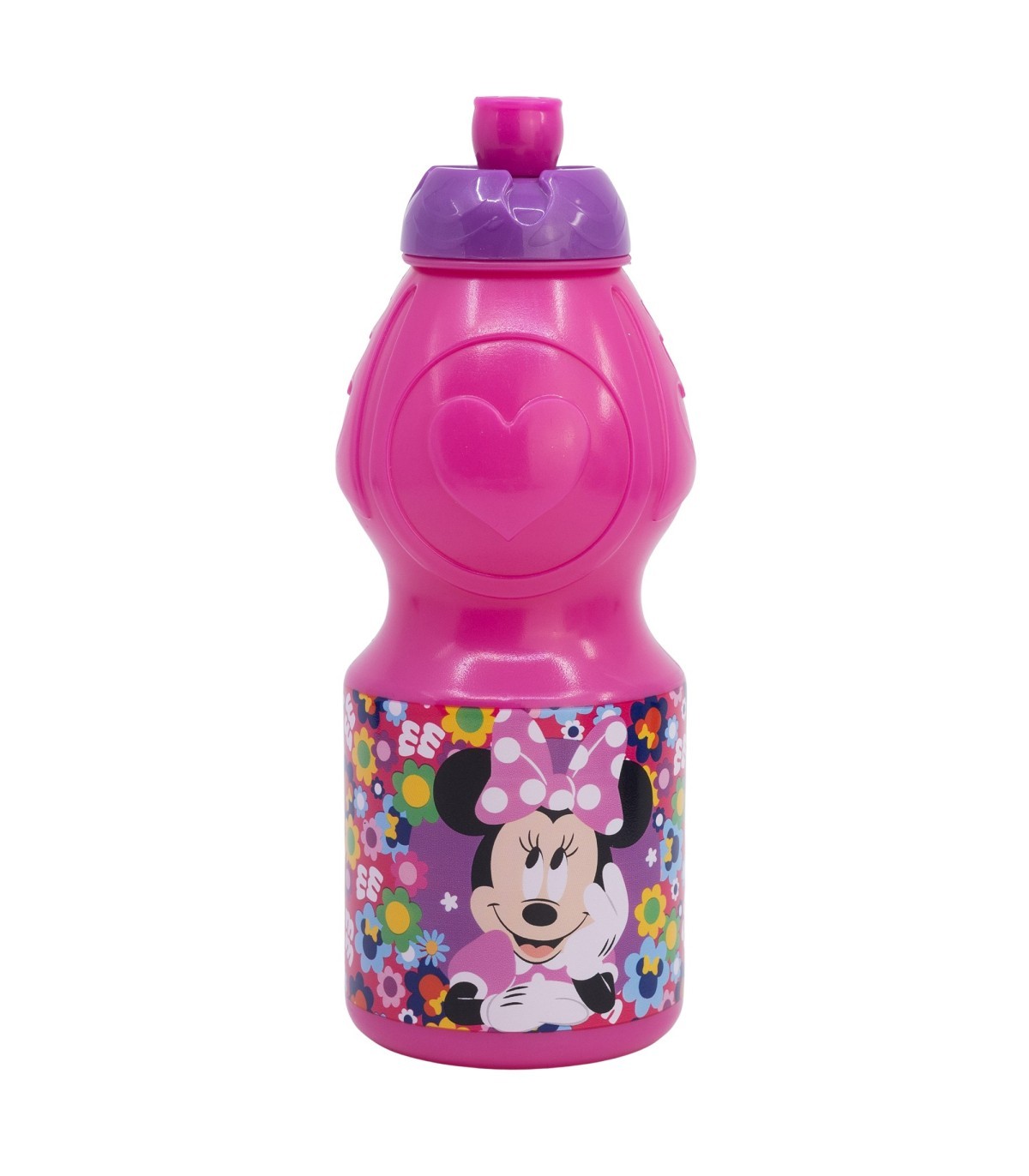 Disney Minnie Mouse Kindertrinkflasche 400 ml mit Tropfschutz Deckel