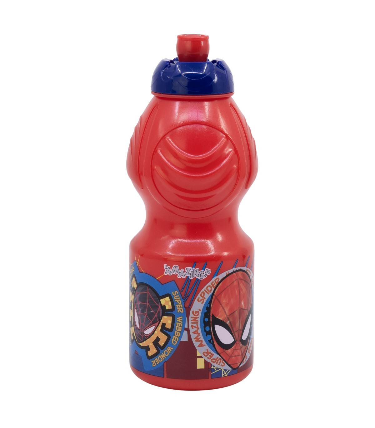 Spiderman Kindertrinkflasche 400 ml mit Tropfschutz Deckel