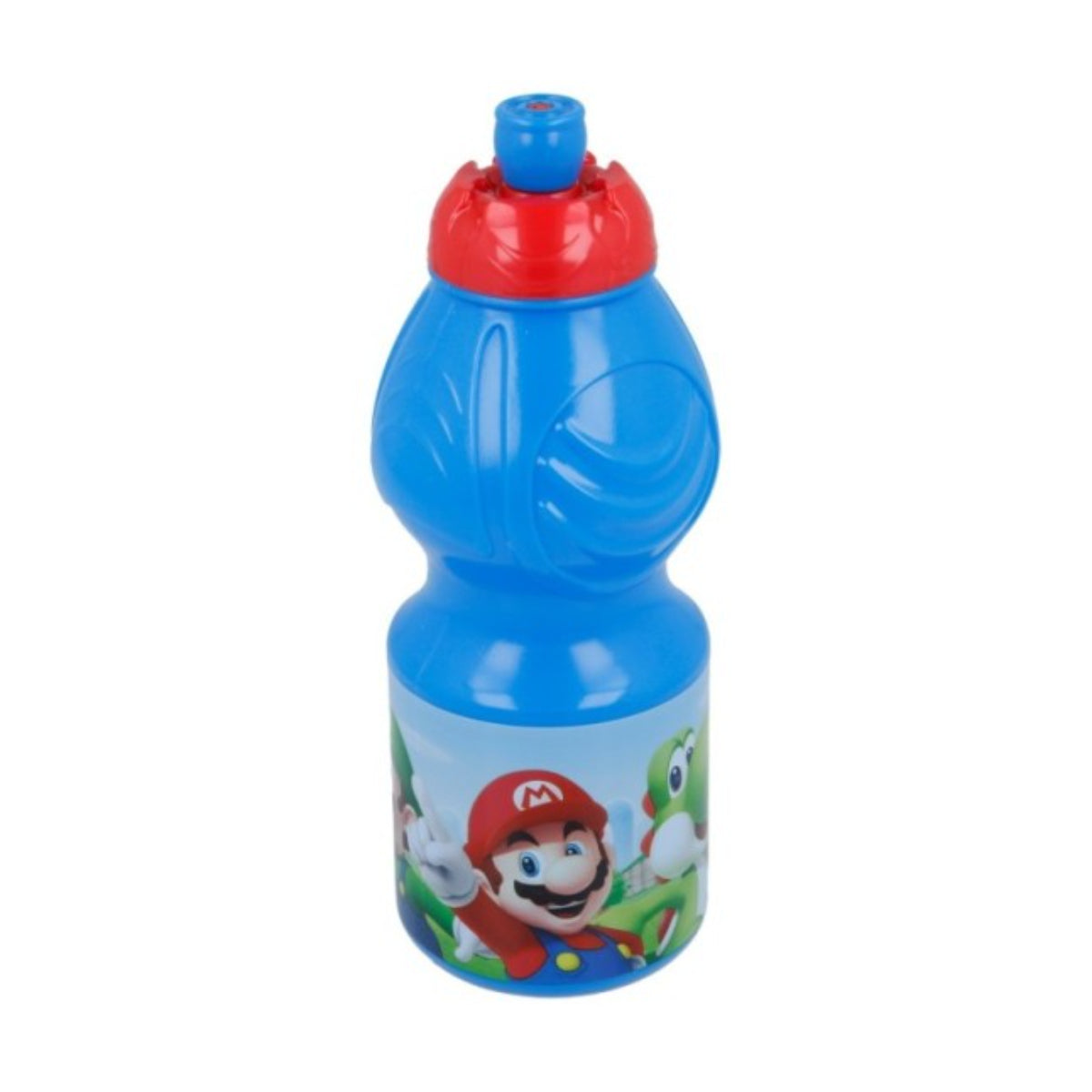 Super Mario Kindertrinkflasche 400 ml mit Tropfschutz Deckel