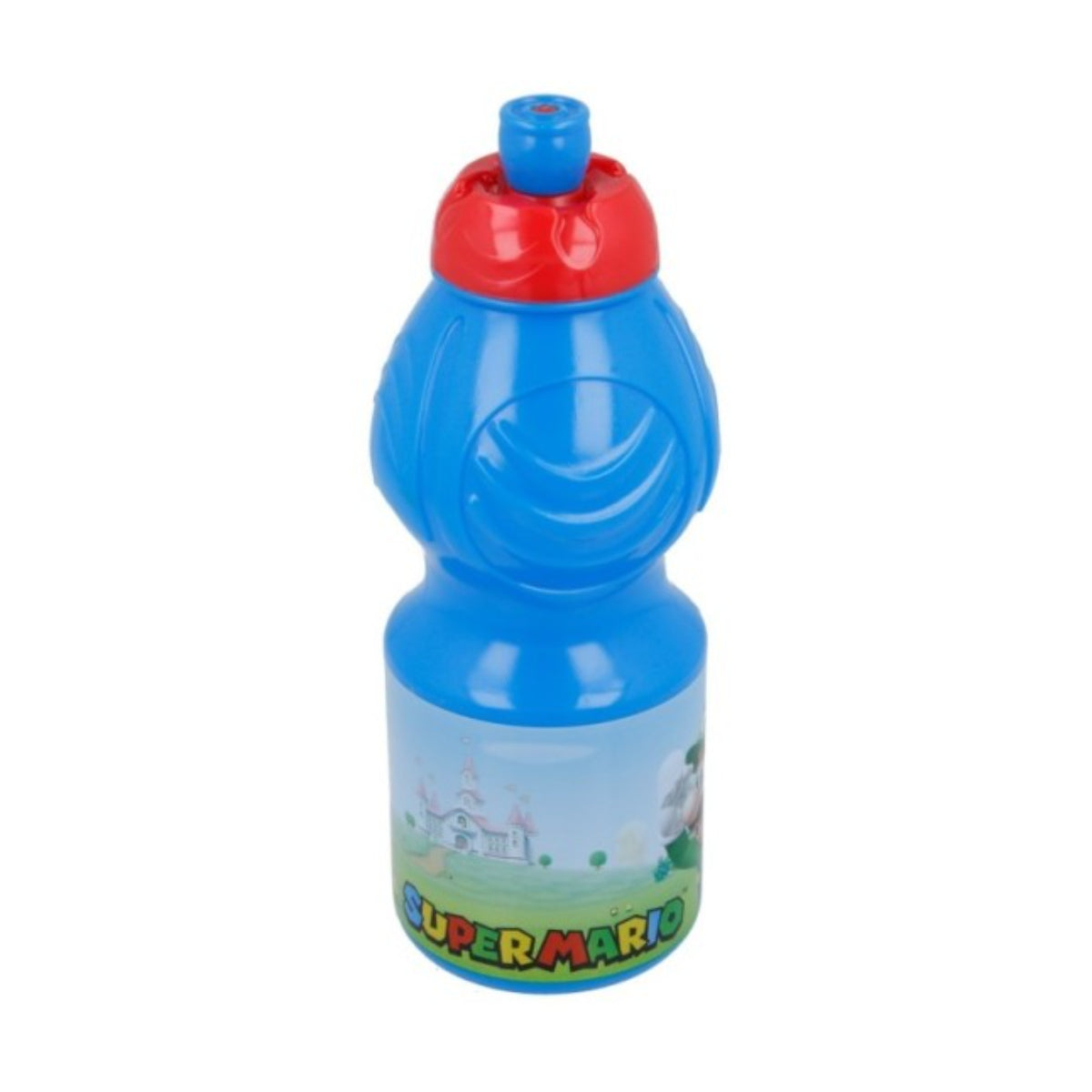 Super Mario Kindertrinkflasche 400 ml mit Tropfschutz Deckel