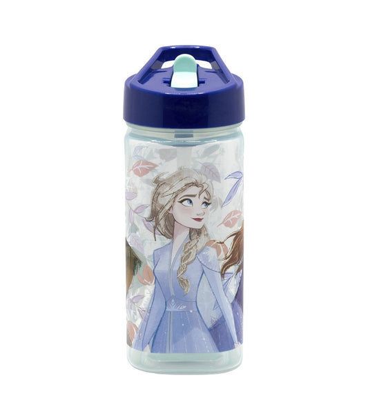 Disney Frozen Kinder Wasserflasche 510 ml eckige Trinkflasche für Schule Freizeit