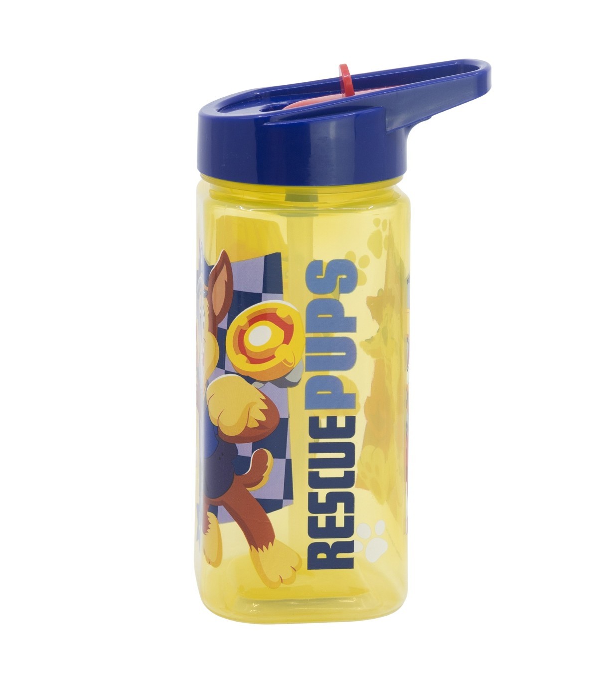 Paw Patrol Wasserflasche 510 ml eckige Trinkflasche für Schule Freizeit