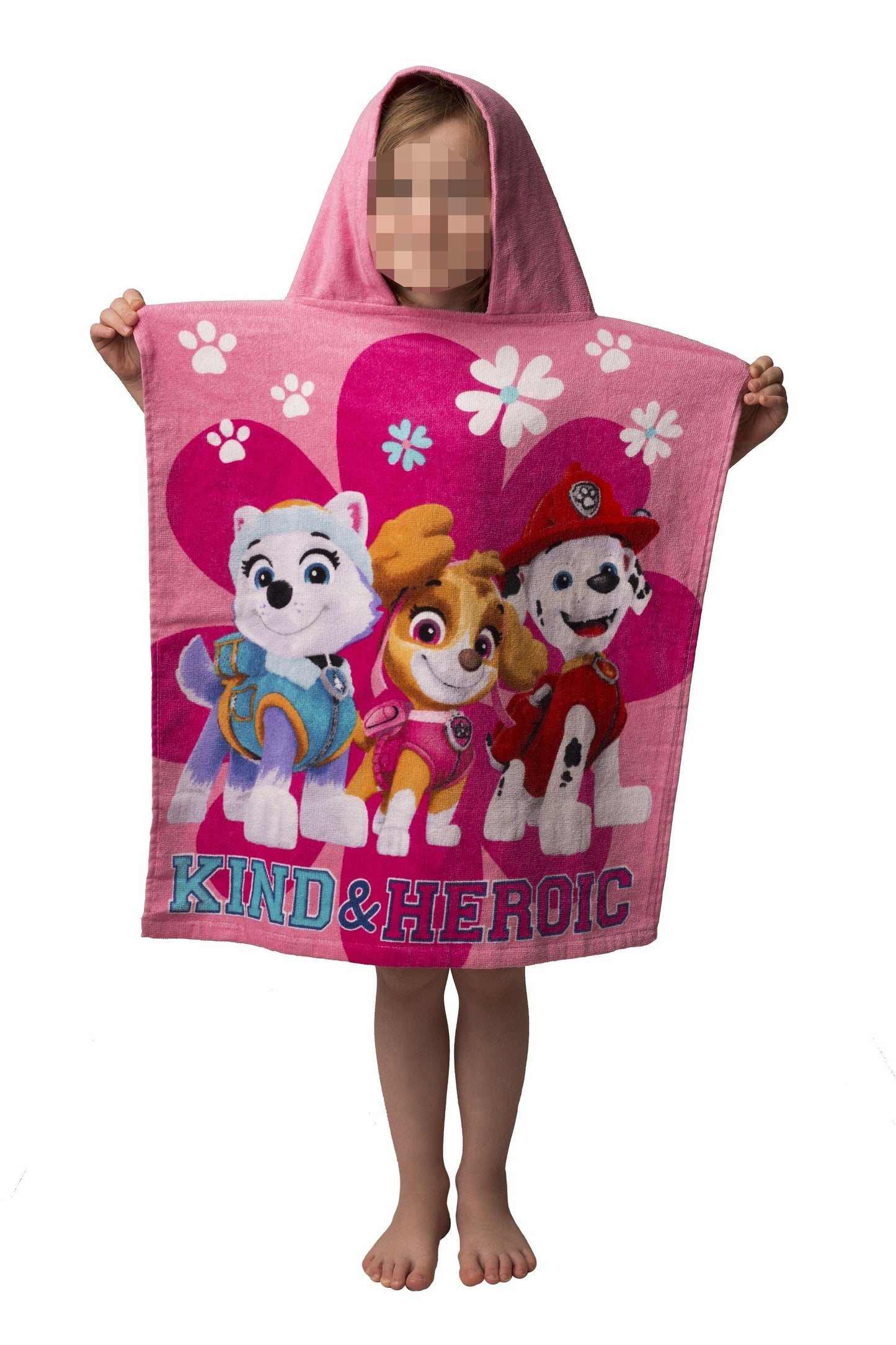 Paw Patrol Badeponcho für Kinder Hochwertiger Frottee aus 100 % Baumwolle