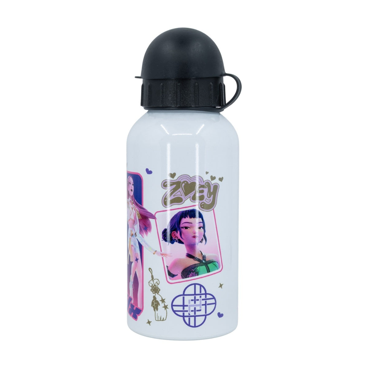 KPop Demon Hunters Kinder Trinkflasche Aluminium 400 ml kleine Flasche für Schule und Freizeit