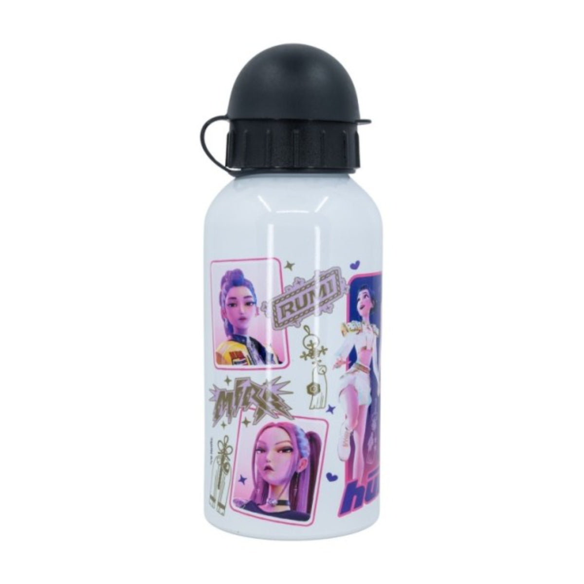 KPop Demon Hunters Kinder Trinkflasche Aluminium 400 ml kleine Flasche für Schule und Freizeit