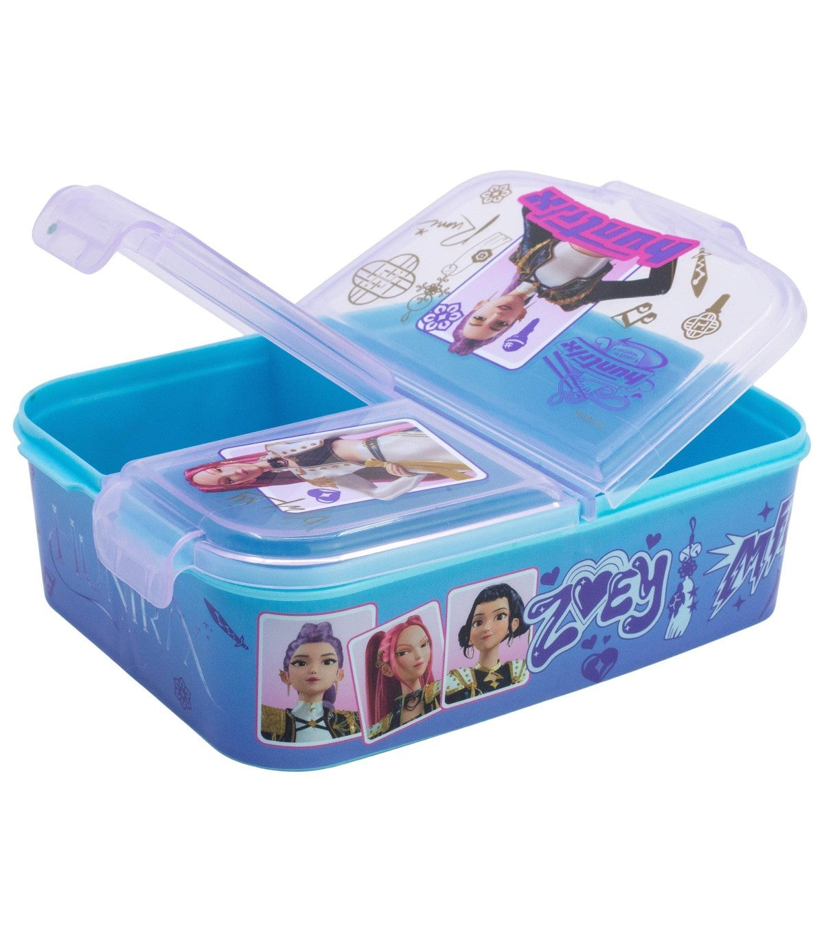 KPop Demon Hunters Lunchbox Snackbox Brotdose 2156 ml für Snacks Pausenbrot und unterwegs