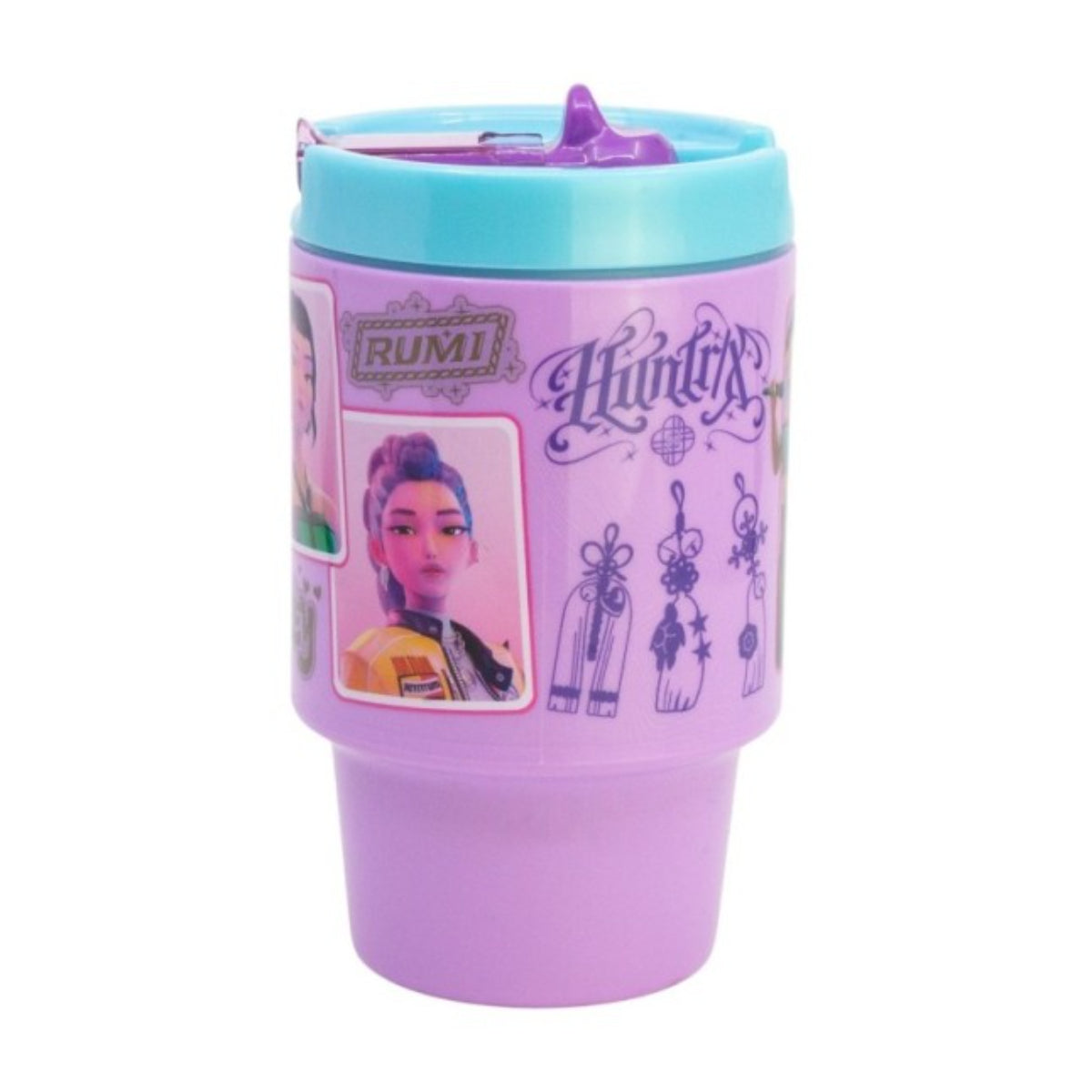 KPop Demon Hunters Becher 530 ml Kinder Trinkbecher für Schule Freizeit und Unterwegs