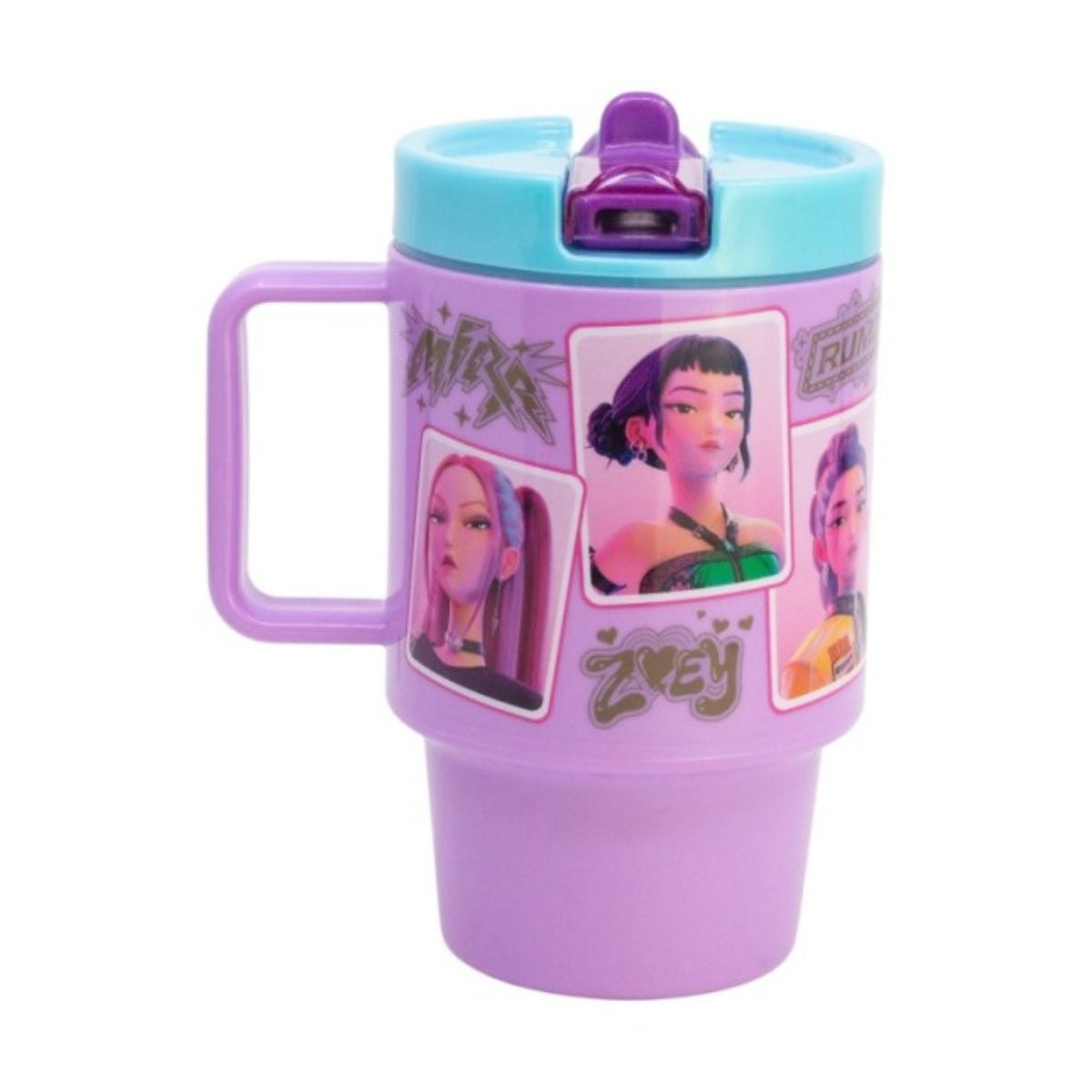 KPop Demon Hunters Becher 530 ml Kinder Trinkbecher für Schule Freizeit und Unterwegs