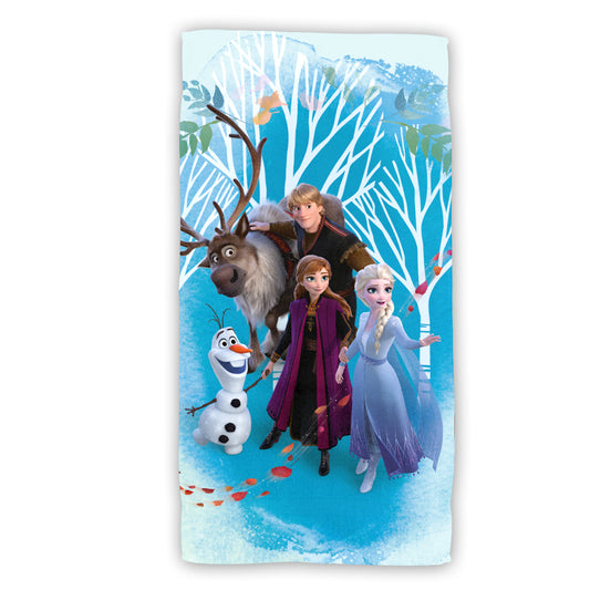 Disney Frozen Baumwolle Strandtuch Frottee Badetuch mit Premium Druck, 70x140 cm