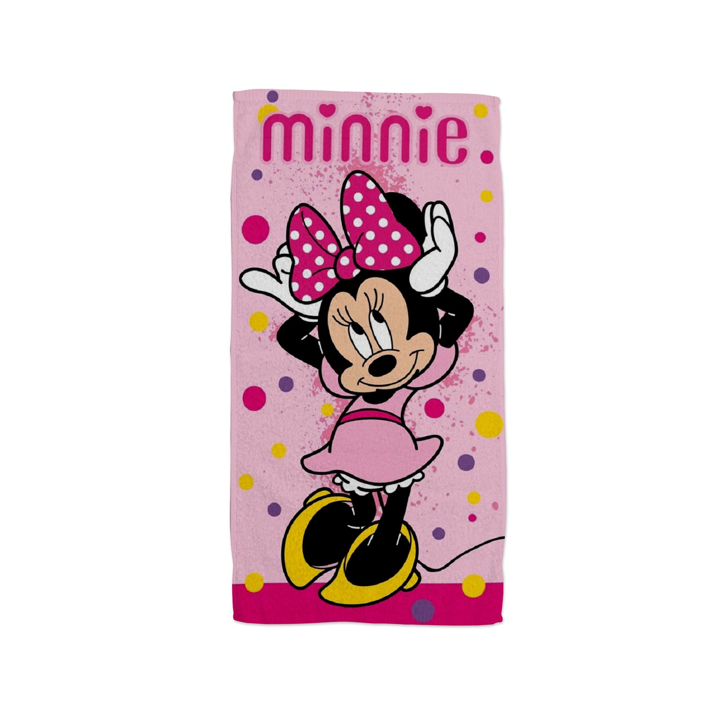 Disney Minnie Mouse Weiches Strandtuch – Saugstarkes Badehandtuch 70x140 cm