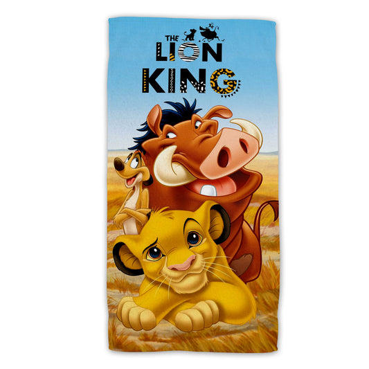 Disney Lion King Baumwolle Strandtuch Frottee Badetuch mit Premium Druck, 70x140 cm