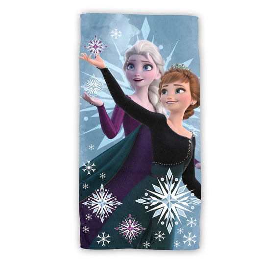 Disney Frozen Baumwolle Strandtuch Frottee Badetuch mit Premium Druck, 70x140 cm