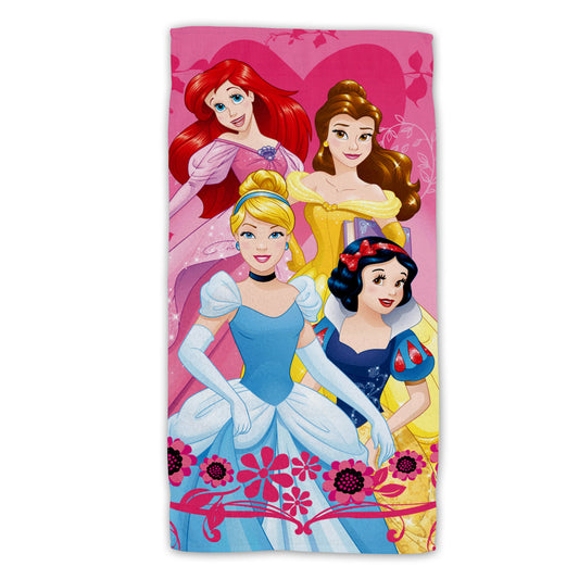 Disney Princess Baumwolle Strandtuch Frottee Badetuch mit Premium Druck, 70x140 cm