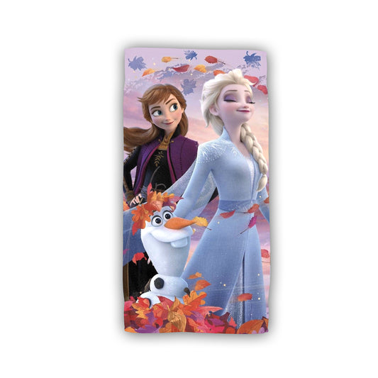 Disney Frozen Baumwolle Strandtuch Frottee Badetuch mit Premium Druck, 70x140 cm