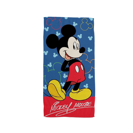 Disney Mickey Mouse Kinder Badehandtuch – Weiches & saugstarkes Strandtuch 70x140 cm