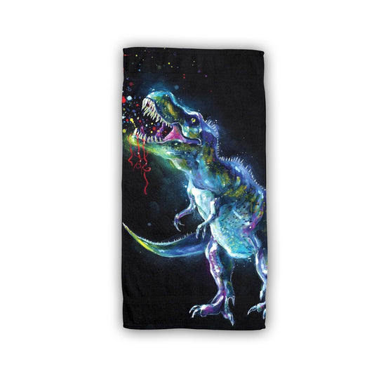 Dinosaur Baumwolle Strandtuch Frottee Badetuch mit Premium Druck, 70x140 cm