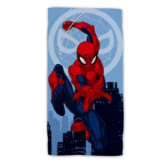 Spiderman Baumwolle Strandtuch Frottee Badetuch mit Premium Druck, 70x140 cm