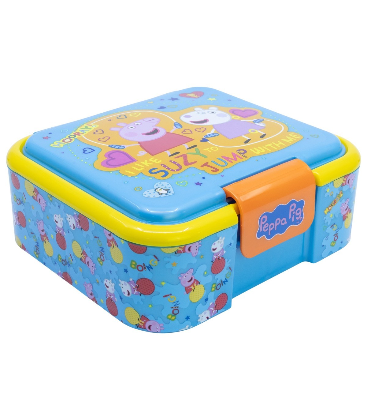 Peppa Pig Lunchbox Kinder Brotdose mit 3 Fächern Pausenbox