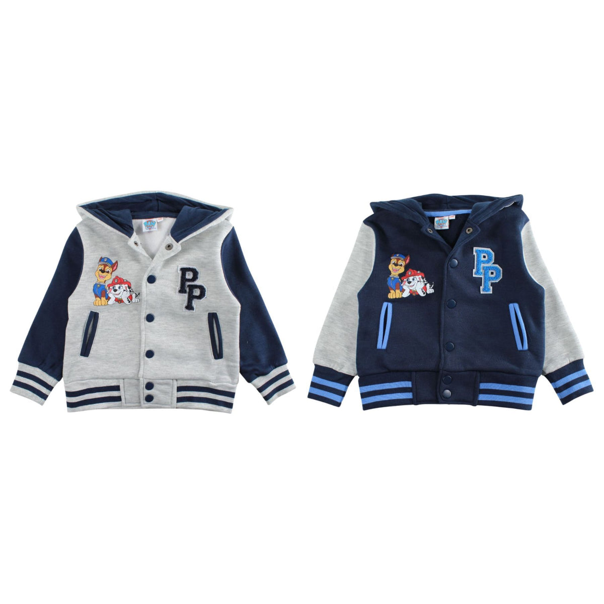 Paw Patrol Kapuzenjacke für Jungen College-Jacke mit Knöpfen