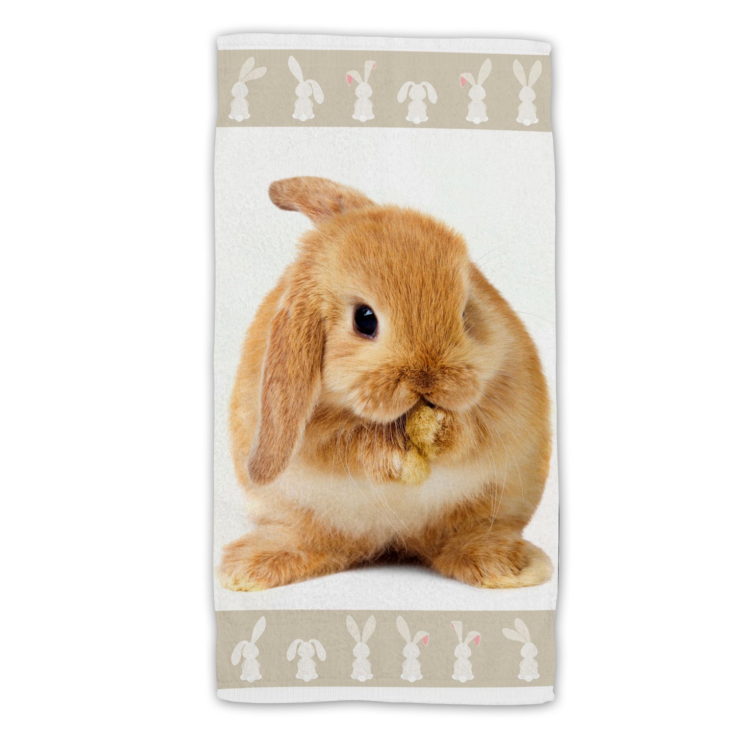 Bunny Baumwolle Strandtuch Frottee Badetuch mit Premium Druck, 70x140 cm