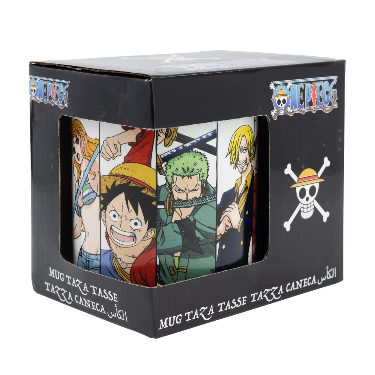 One Piece Crew Becher 325 ml aus Keramik in Geschenkbox für Kaffee Tee und Kakao