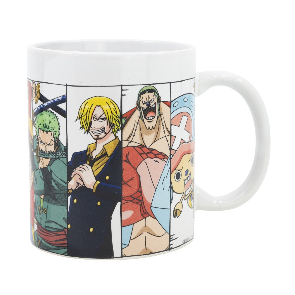 One Piece Crew Becher 325 ml aus Keramik in Geschenkbox für Kaffee Tee und Kakao