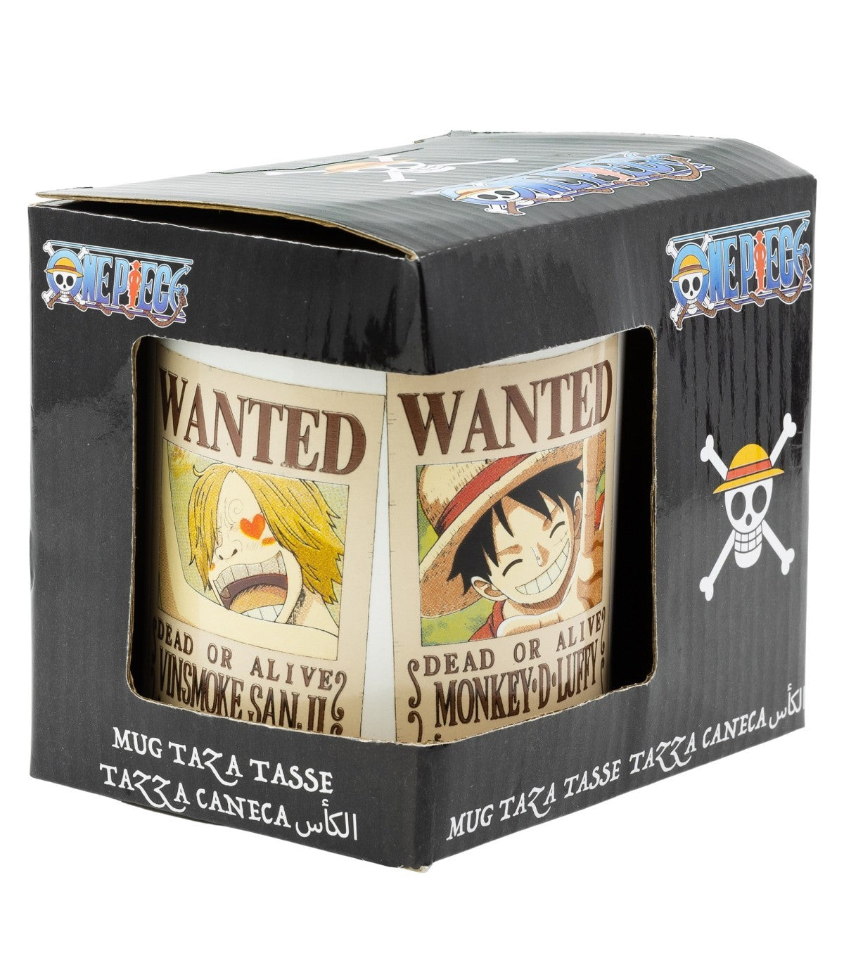 One Piece Becher 325 ml aus Keramik in Geschenkbox für Kaffee Tee und Kakao