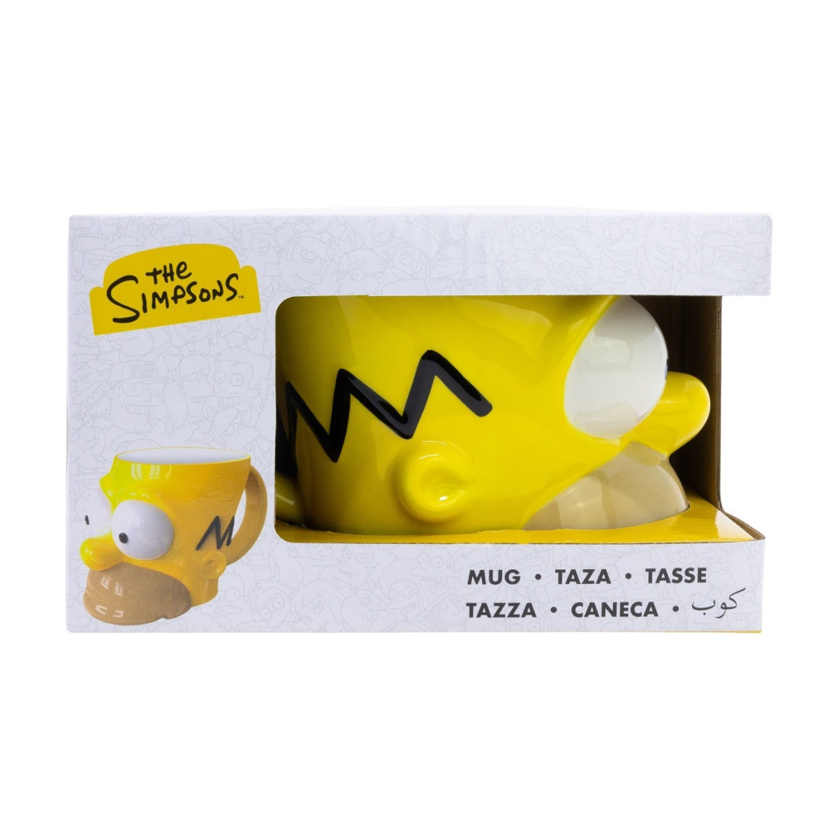Simpsons Homer Keramikbecher 3D Design in Box Geschenkidee für Alltag und Freizeit