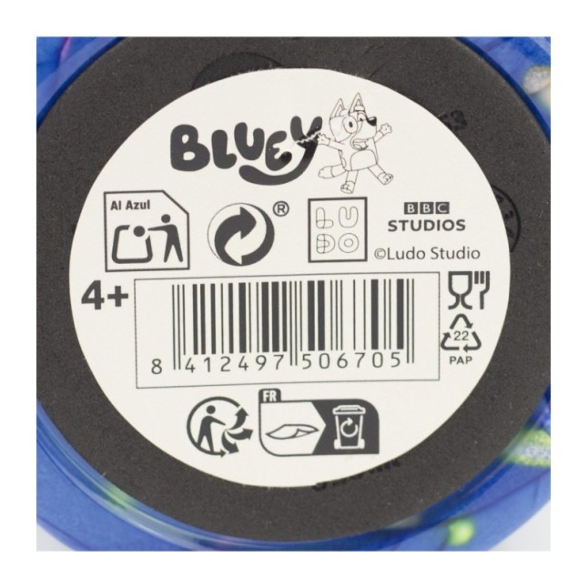 Bluey Thermobecher 640 ml Edelstahl doppelwandiger Trinkbecher mit Trinkhalm