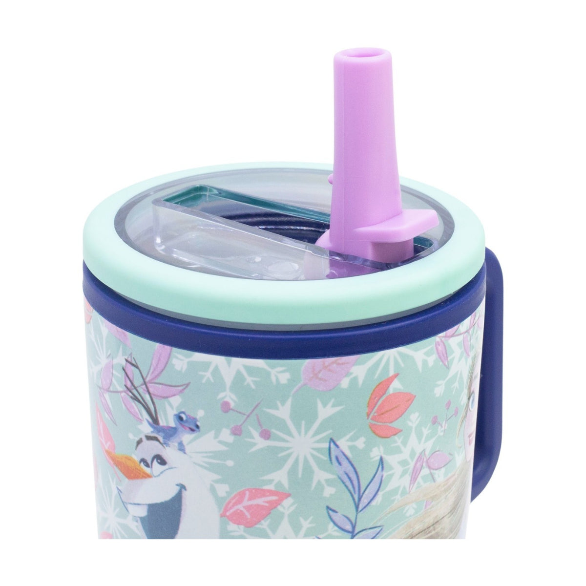 Disney Frozen Thermobecher 640 ml Edelstahl doppelwandiger Trinkbecher mit Trinkhalm