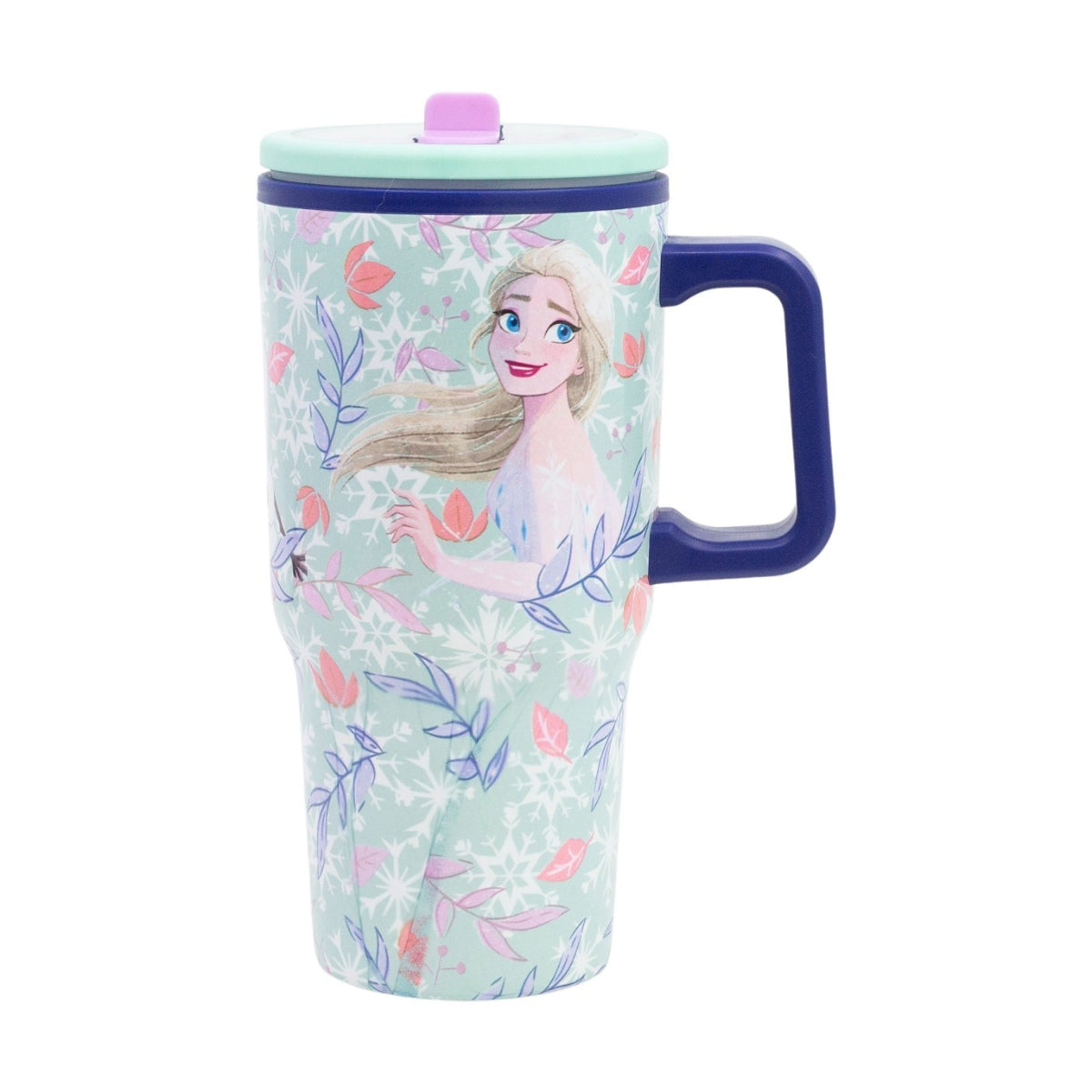 Disney Frozen Thermobecher 640 ml Edelstahl doppelwandiger Trinkbecher mit Trinkhalm