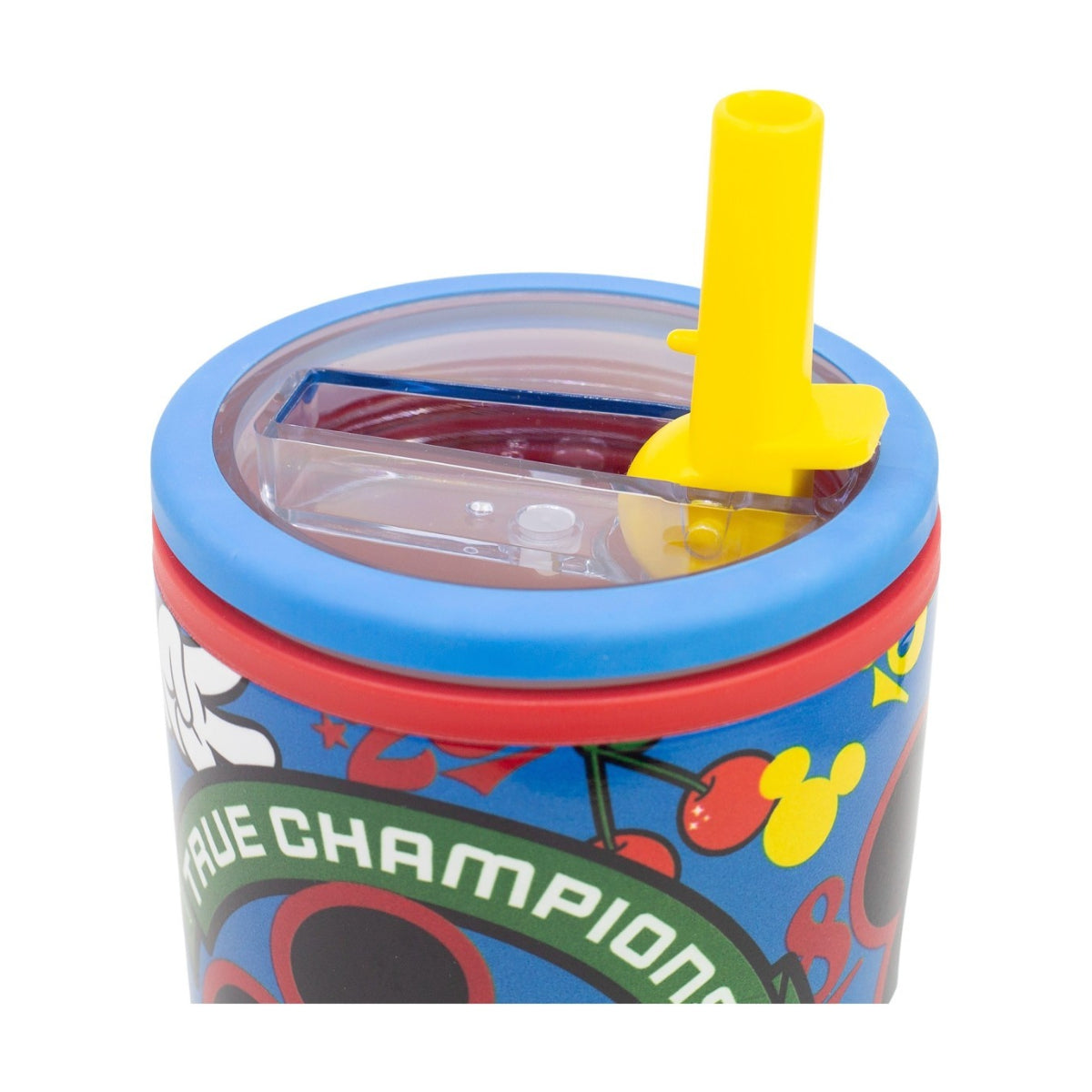 Disney Mickey Mouse Thermobecher 640 ml Edelstahl doppelwandiger Trinkbecher mit Trinkhalm