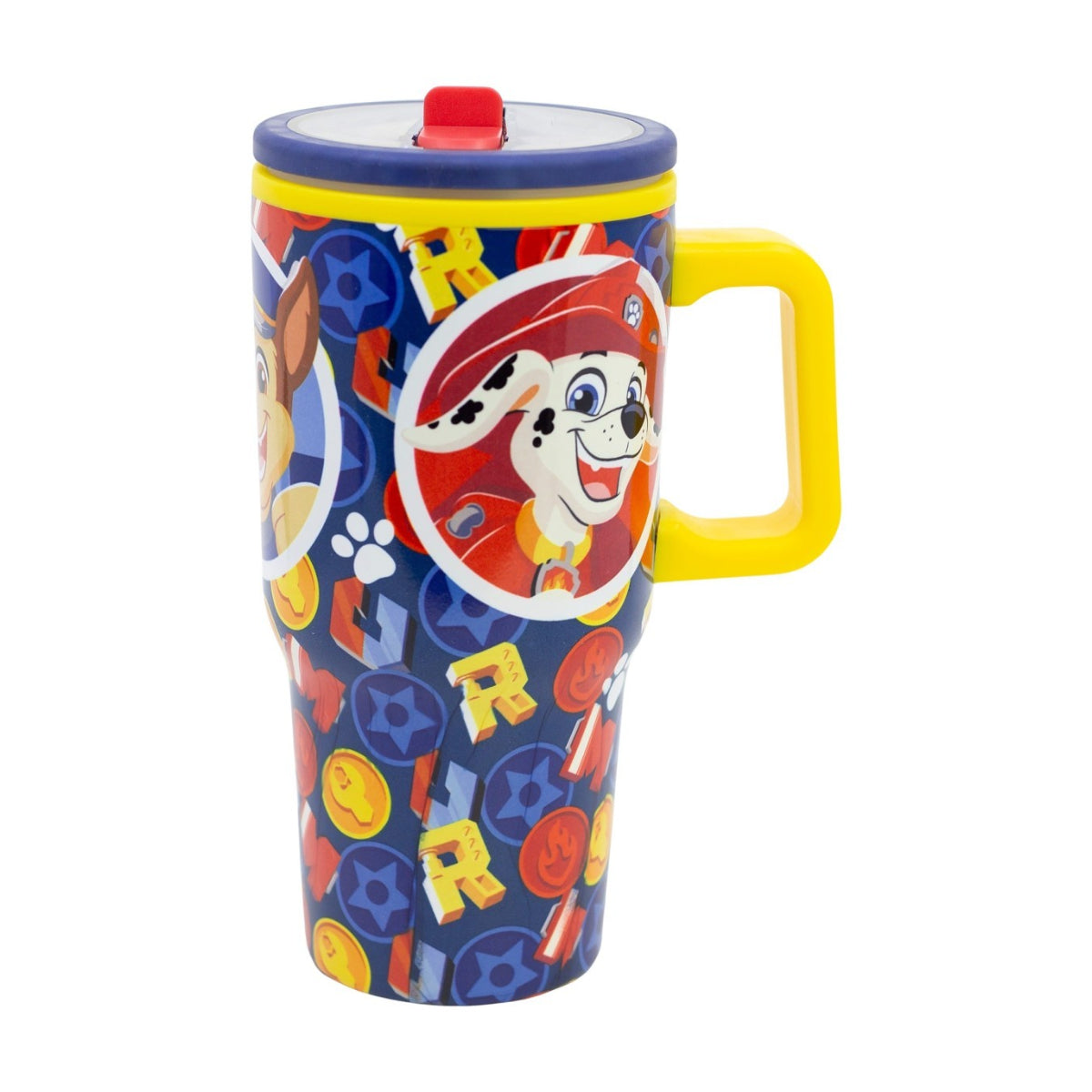 Paw Patrol Thermobecher 640 ml Edelstahl doppelwandiger Trinkbecher mit Trinkhalm