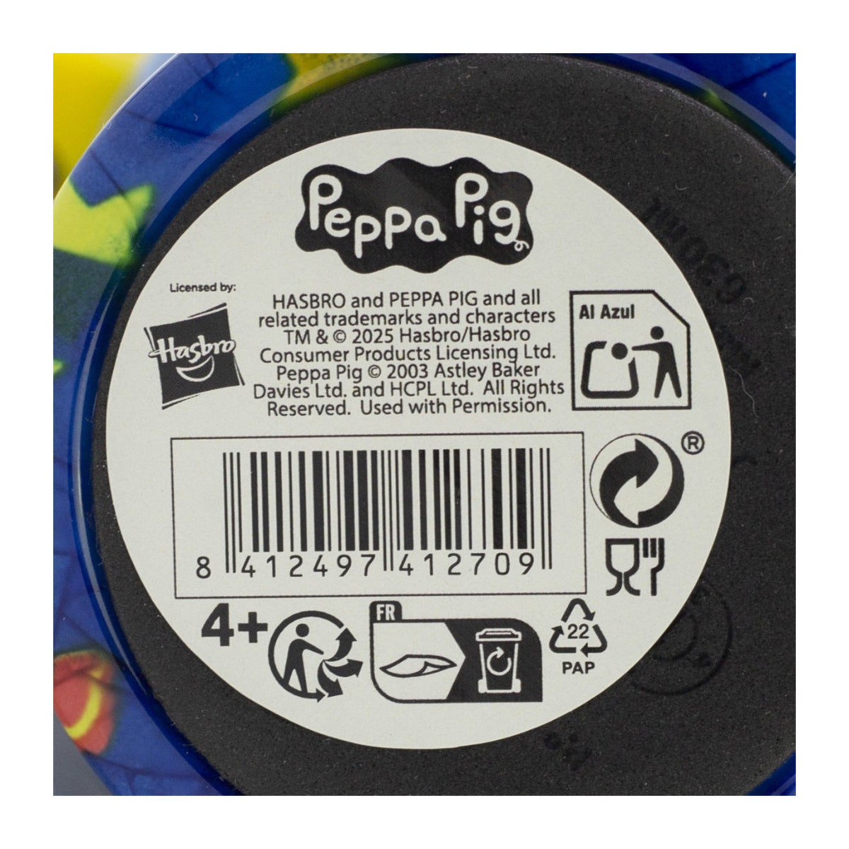 Peppa Pig Thermobecher 640 ml Edelstahl doppelwandiger Trinkbecher mit Trinkhalm