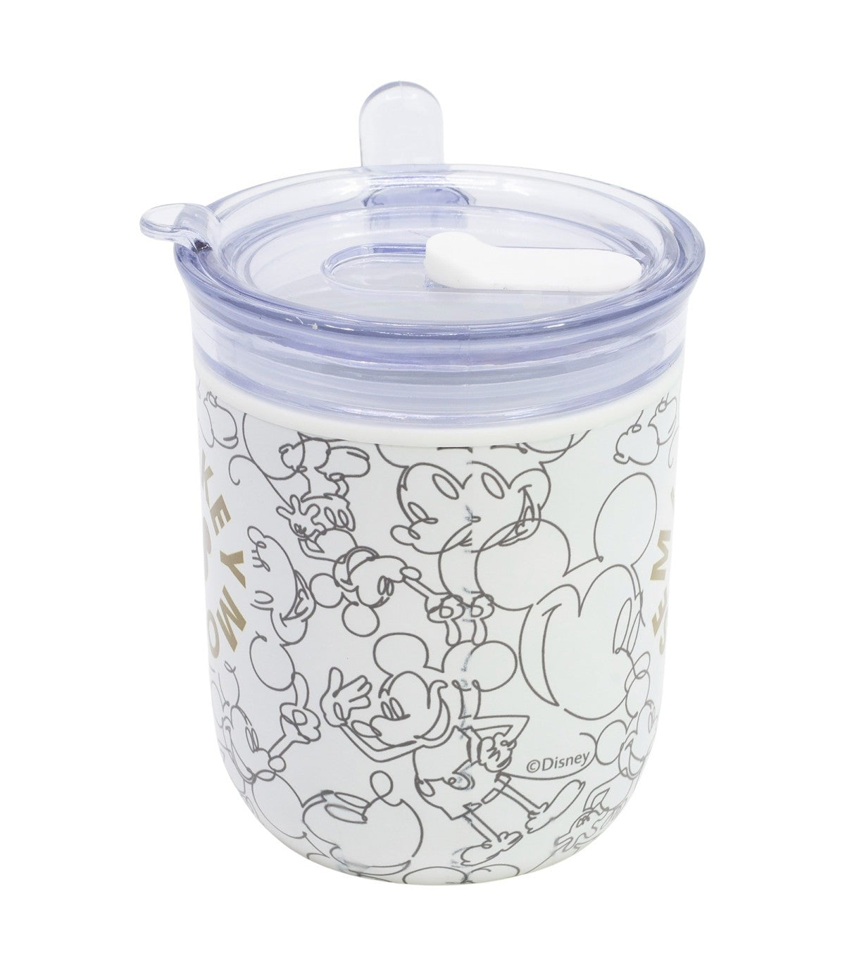 Disney Mickey Mouse Signature To Go Tasse 470 ml mit Schiebedeckel für Alltag und Büro