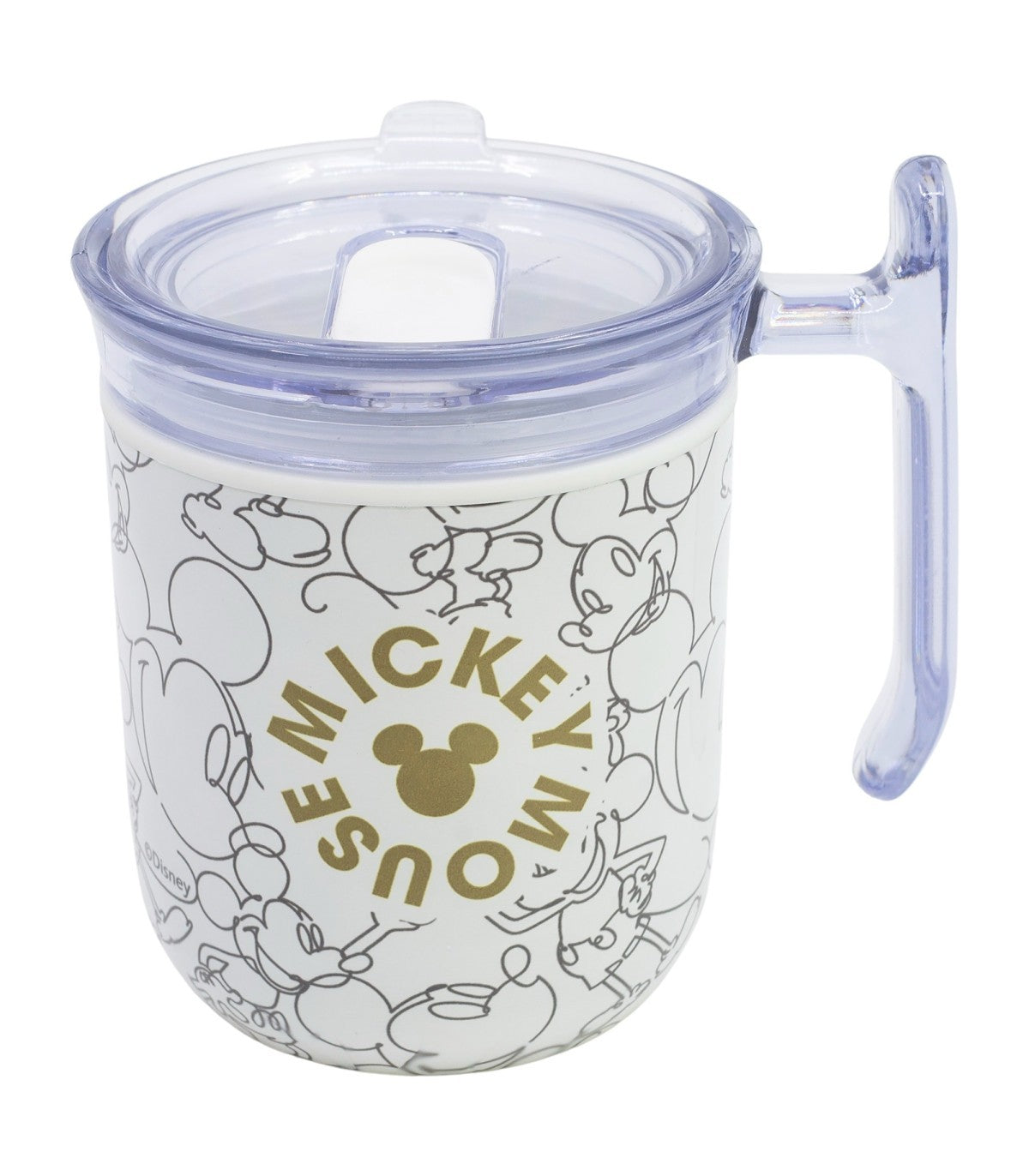 Disney Mickey Mouse Signature To Go Tasse 470 ml mit Schiebedeckel für Alltag und Büro