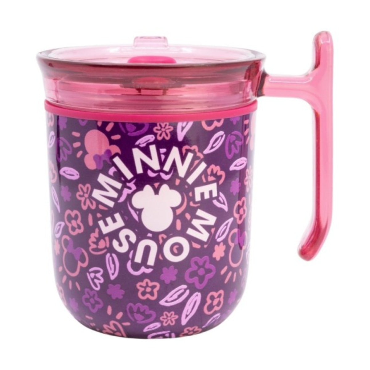 Disney Minnie Mouse Signature To Go Tasse 470 ml mit Schiebedeckel für Alltag und Büro