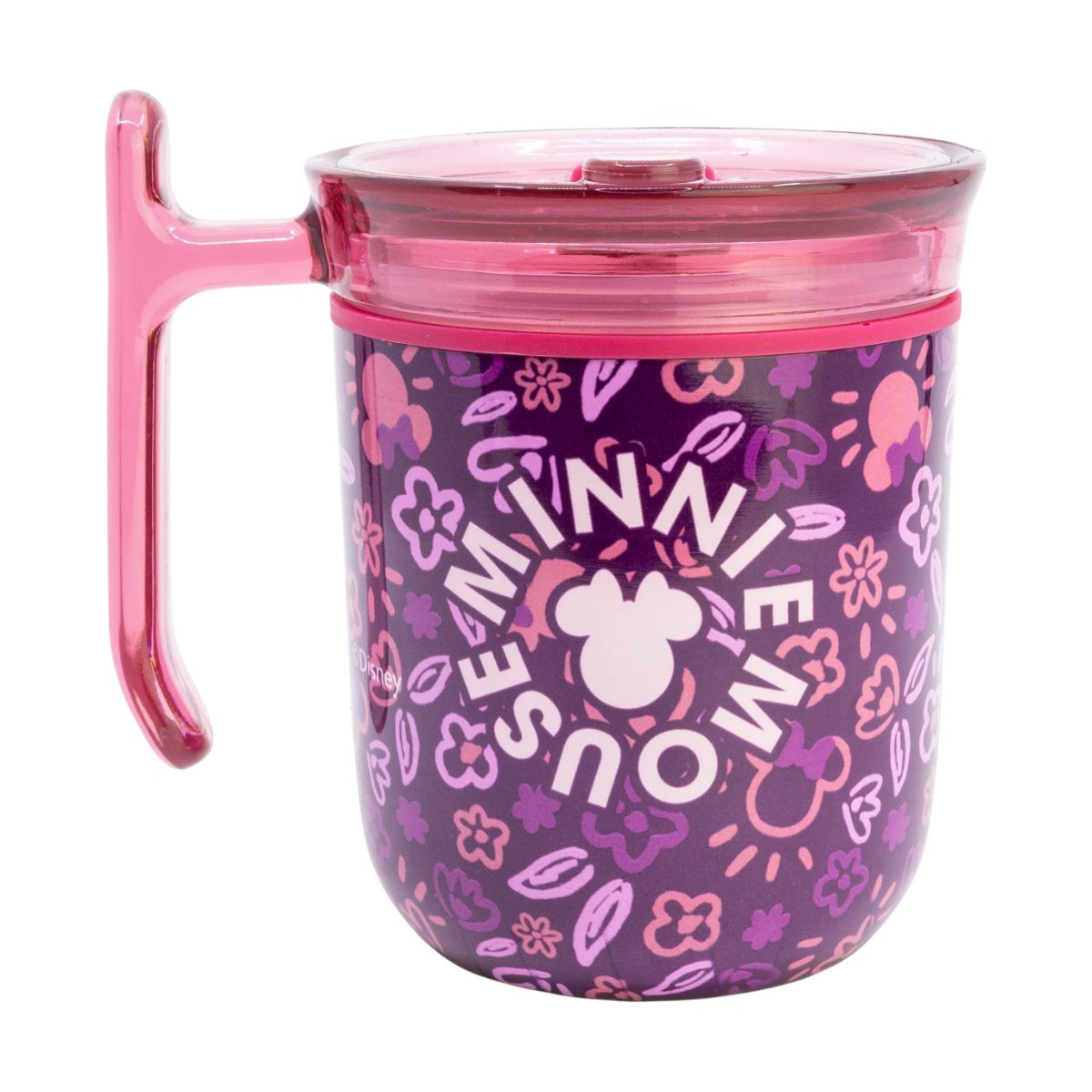 Disney Minnie Mouse Signature To Go Tasse 470 ml mit Schiebedeckel für Alltag und Büro