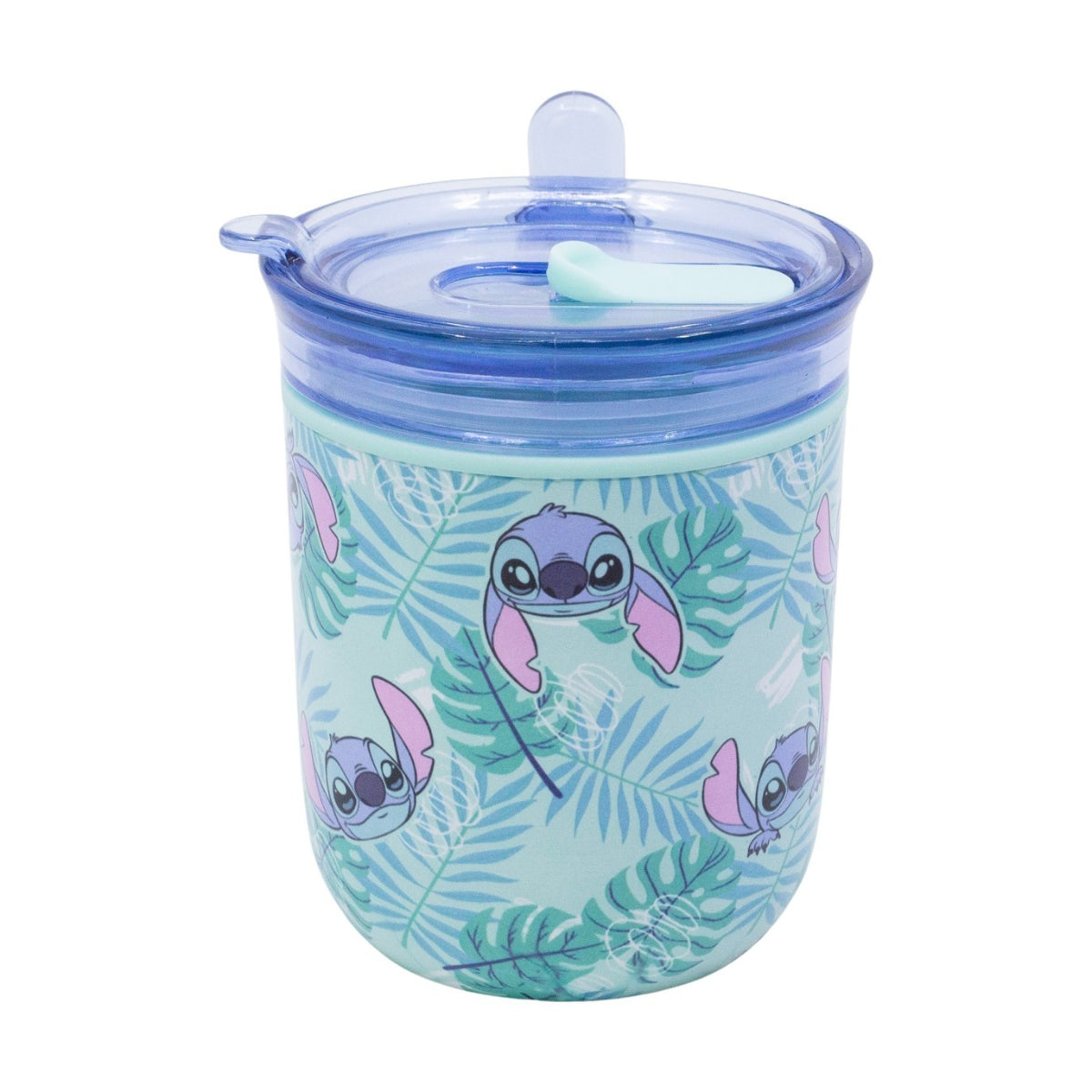 Disney Stitch Aloha Harmony Tasse 470 ml doppelwandig mit Deckel für unterwegs