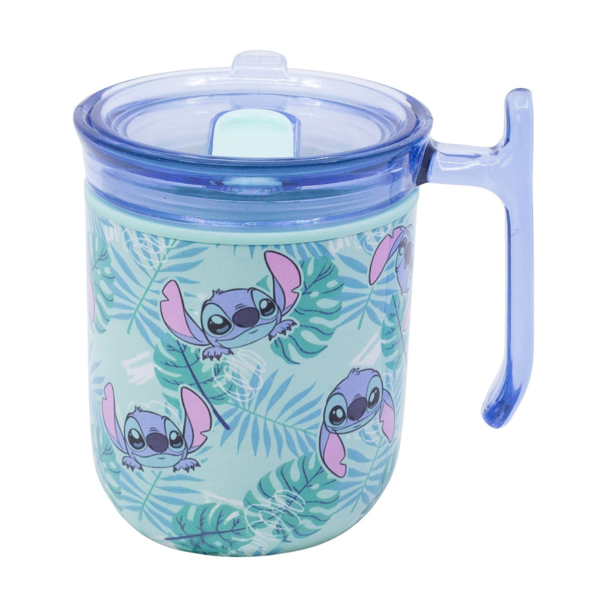 Disney Stitch Aloha Harmony Tasse 470 ml doppelwandig mit Deckel für unterwegs