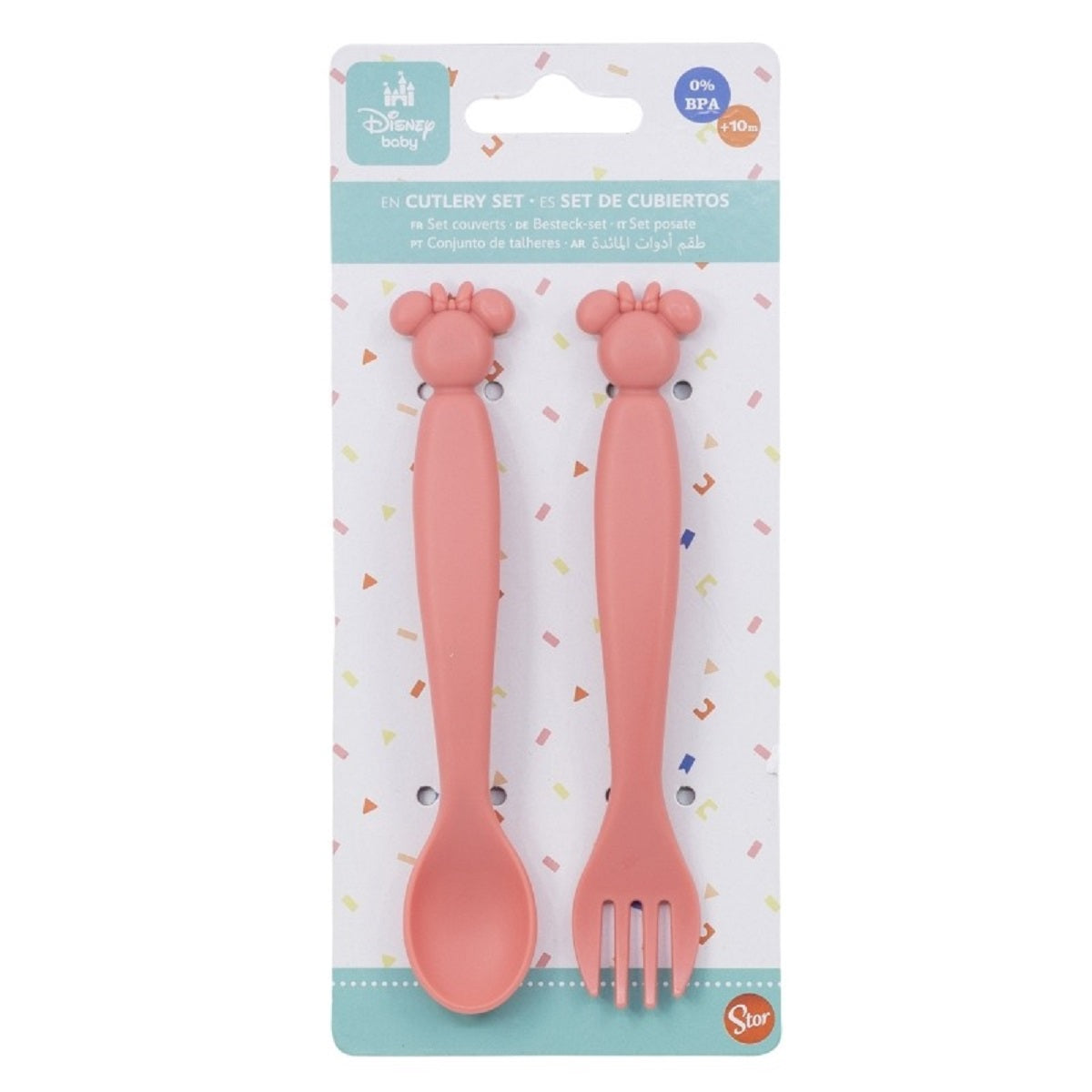 Disney Minnie Mouse Kinderbesteck Set 2-teilig – Löffel & Gabel mit Motivgriffen