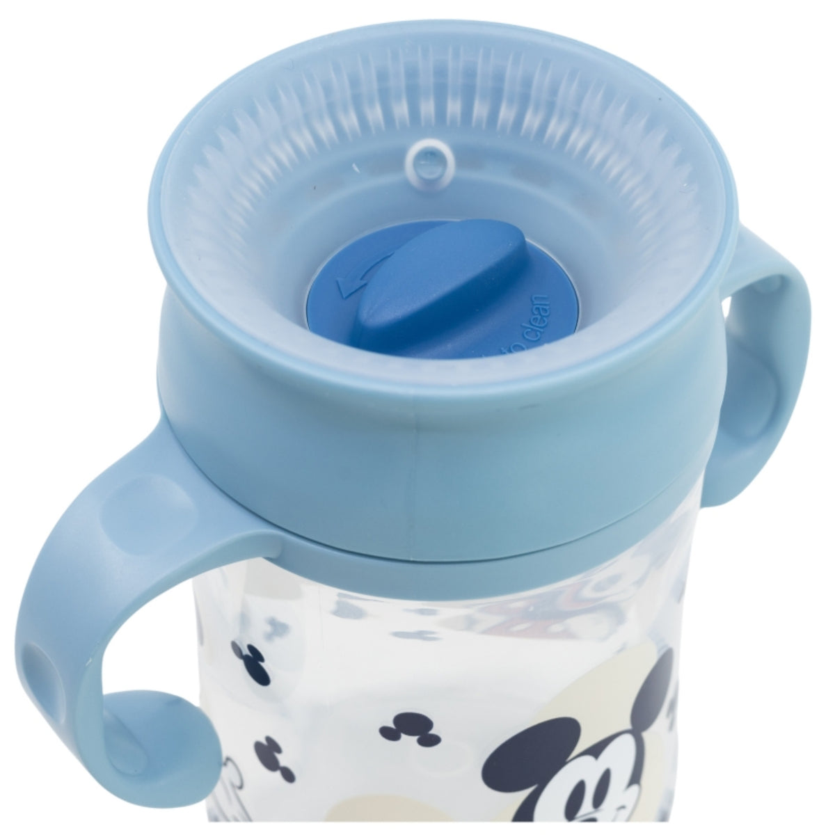 Disney Mickey Mouse Trinklernbecher 395 ml – 360° Becher mit Griffen und Deckel
