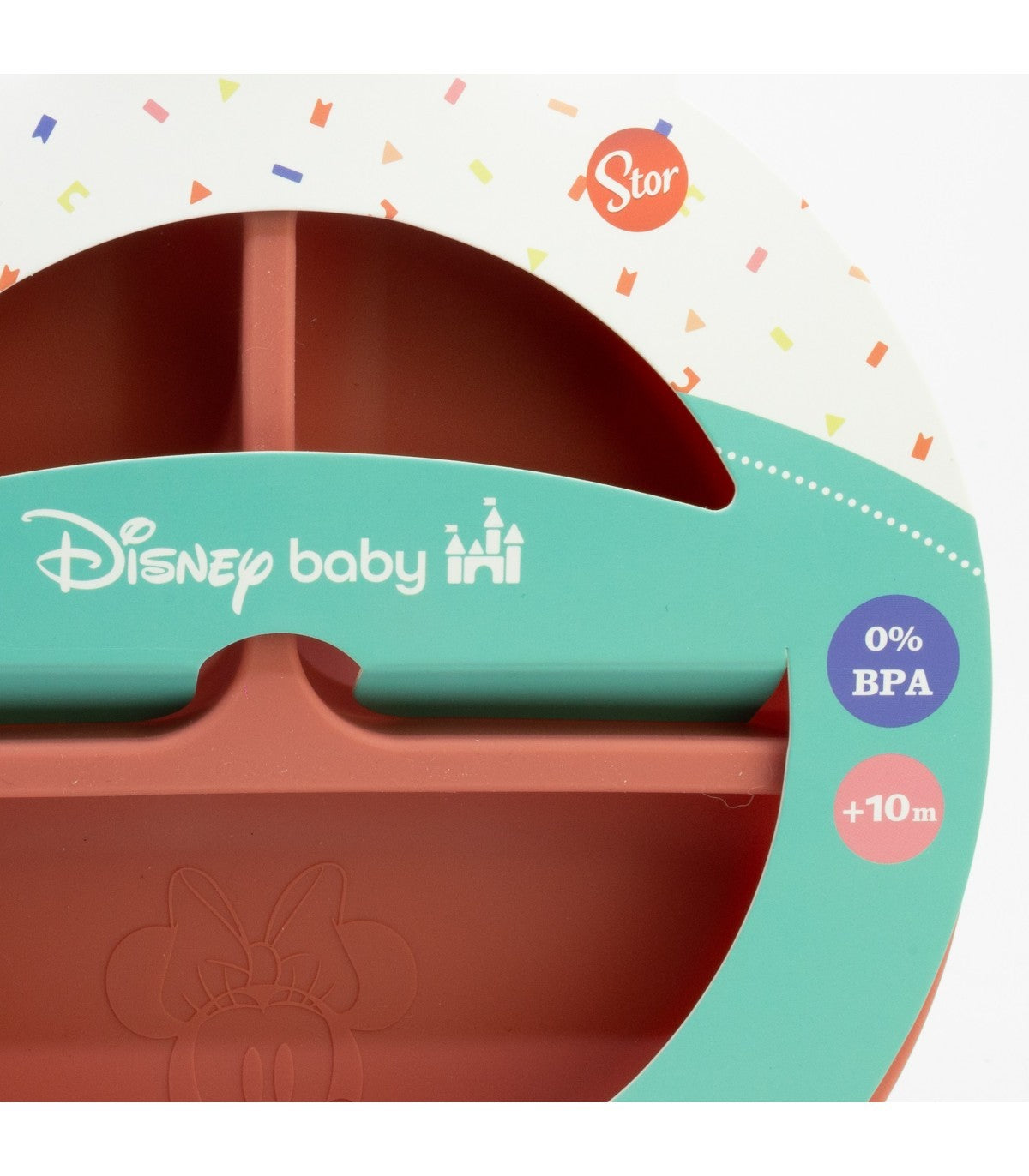 Disney Minnie Mouse Kinder Essteller mit 3 Bereichen für Alltag und Hochstuhl