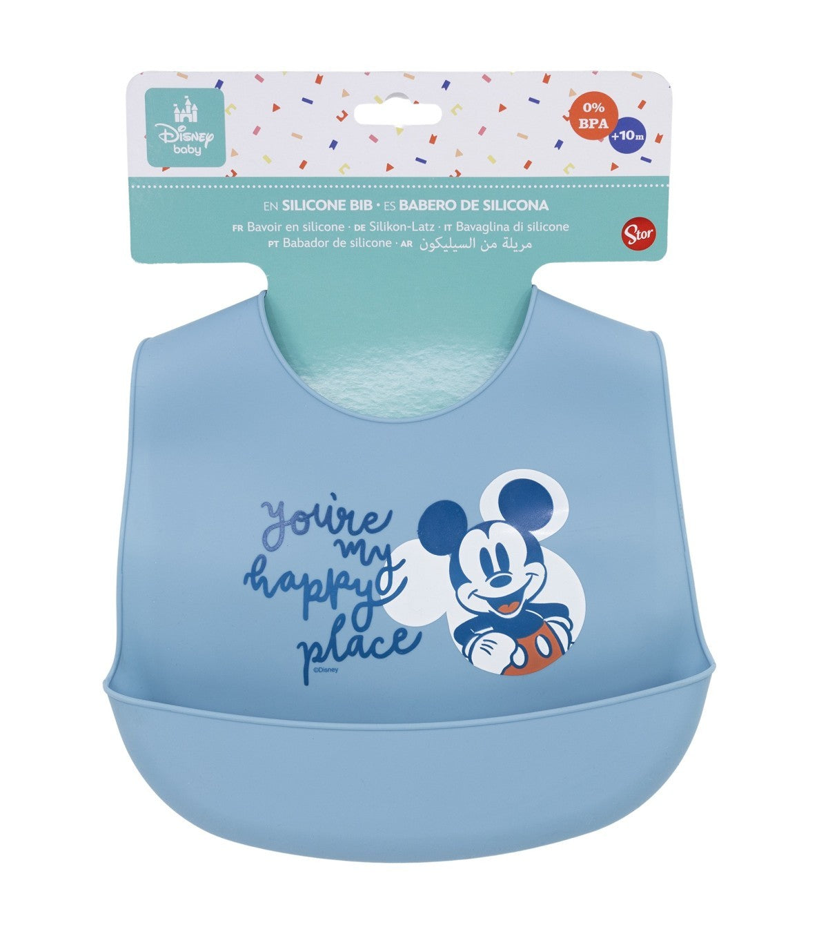 Disney Mickey Mouse Kleinkind Lätzchen Silikon Essschutz Full of Smiles