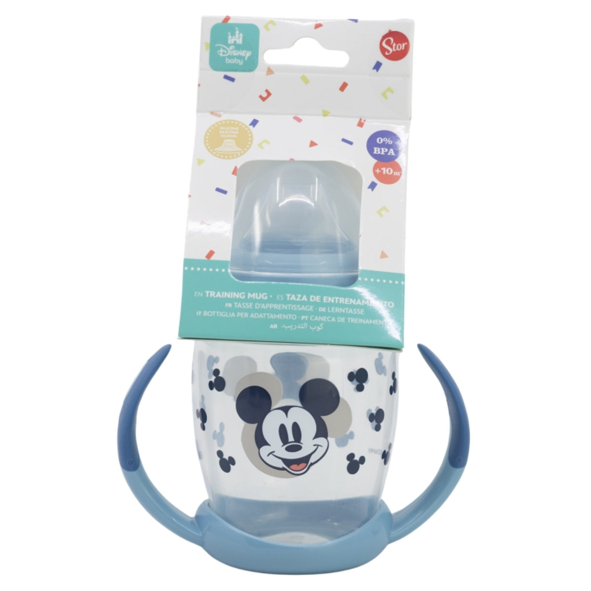 Disney Mickey Mouse Trinklernbecher 270 ml – Kinderbecher mit weichem Silikonaufsatz