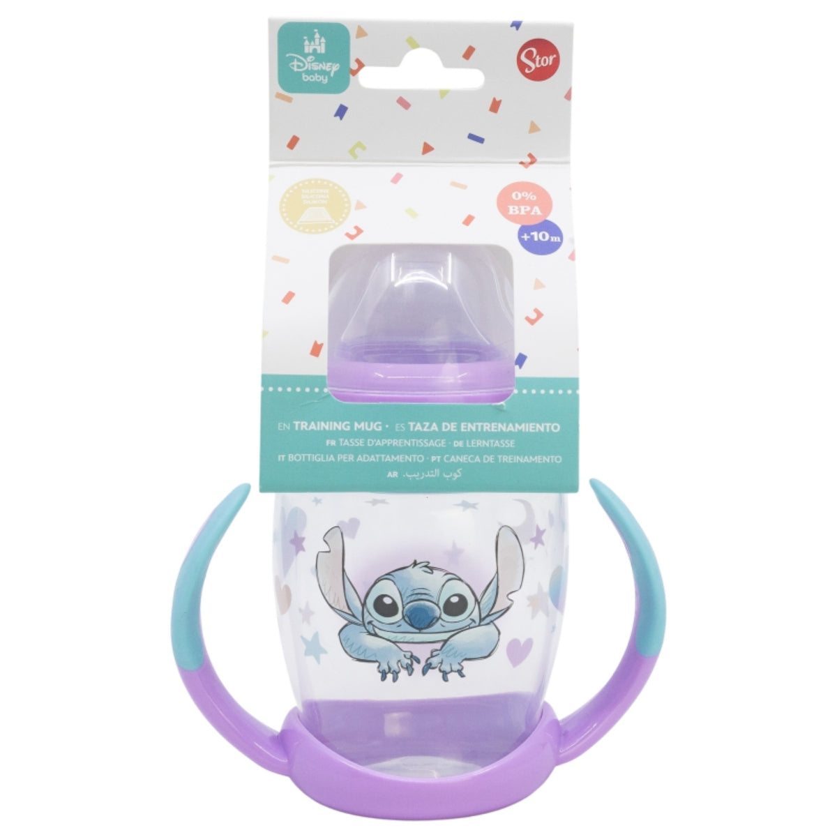 Disney Stitch Trinklernbecher 270 ml – Kinderbecher mit weichem Silikonaufsatz