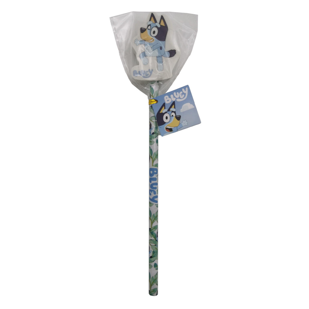 Bluey Kinder Bleistift Blau Schreibwaren Stift mit verziertem Radiergummi