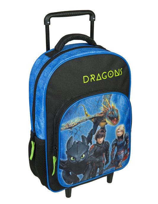 Dragons Koffer mit Trolley Praktische Reisetasche für Kinder